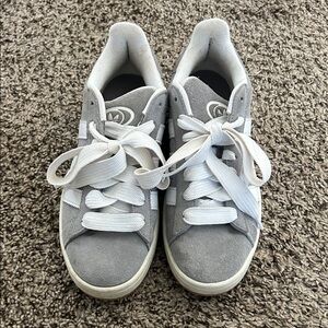 Adidas Gray and White Women's Sneakers